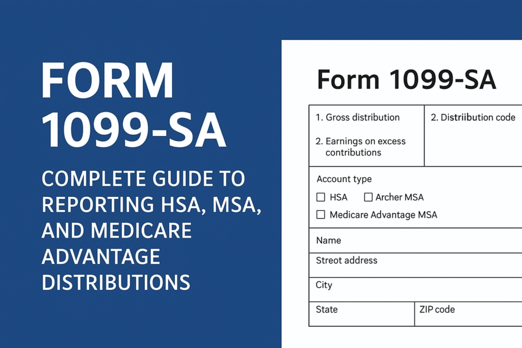 Form 1099-SA: Complete Guide to Reporting HSA, MSA, and Medicare Advantage Distributions