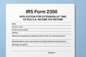 IRS Form 2350