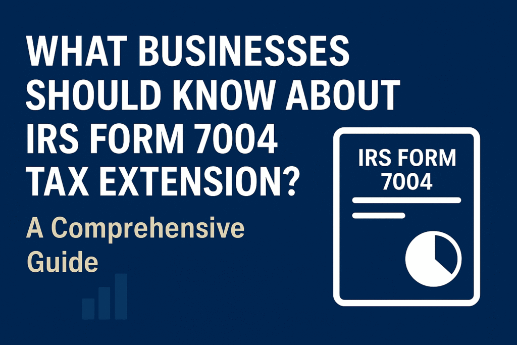 What Businesses Should Know about IRS Form 7004 Tax Extension?