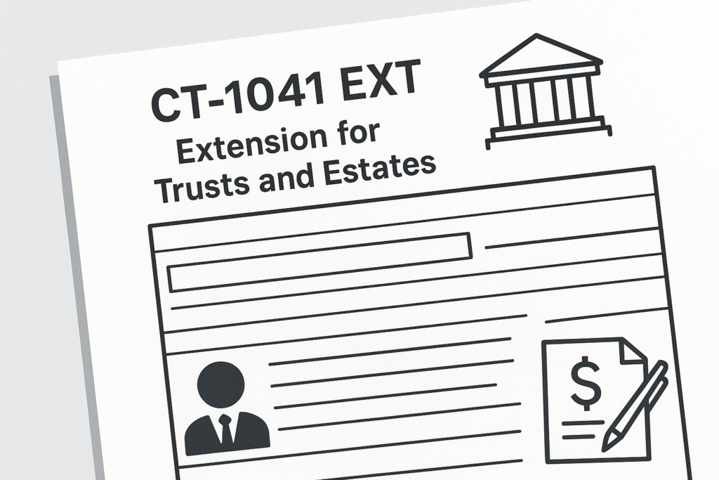 Connecticut Form CT-1041 EXT: Extension for Trusts and Estates