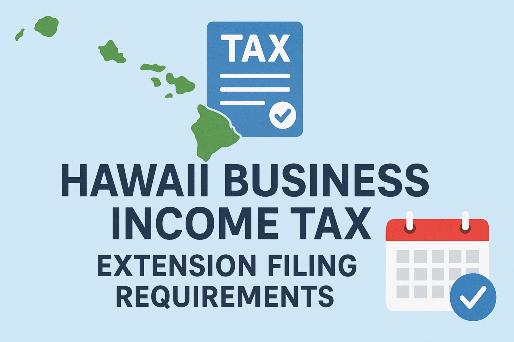 Hawaii Business Income Tax Extension Filing Requirements