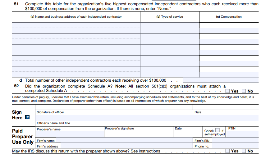 Form 990-EZ -Part VI - 2